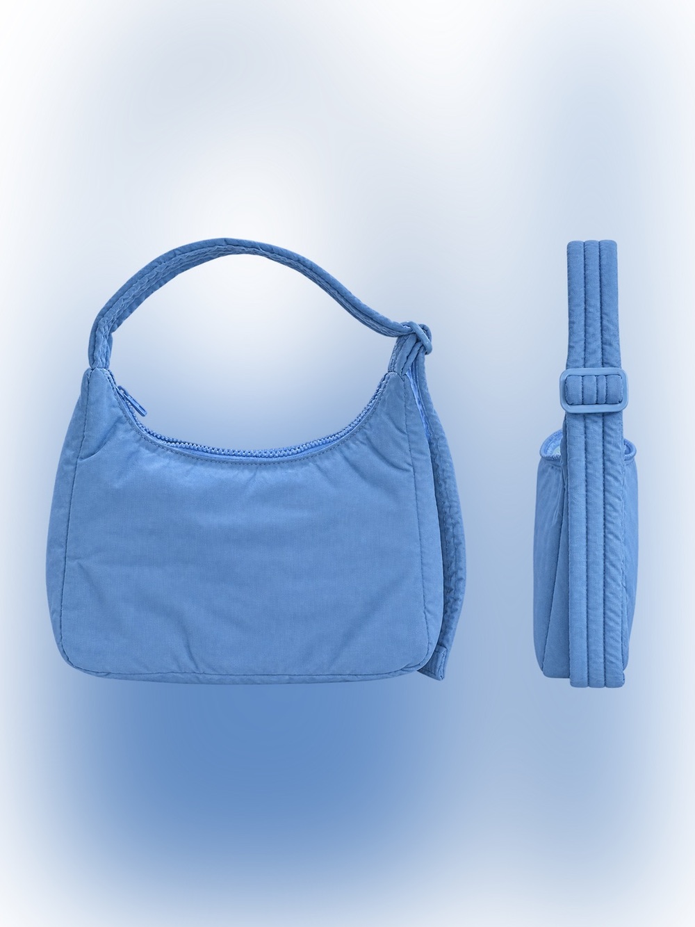 BAGGU Limited Rare Cornflower Blue Mini Shoulder Bag - Discontinued